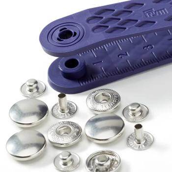 Preview: Prym Nähfrei-Druckknopf Anorak, 15mm, silberfarbig (390301)